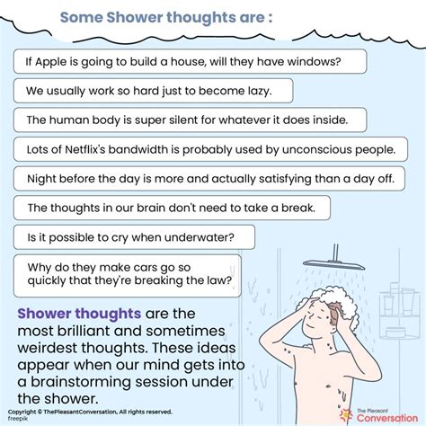 Thoughts from MY SHOWER!